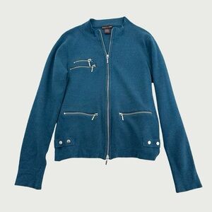 Zip Front Moto Cardigan